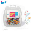 Colorful Plastic Coated Paper Clip Of Stationery